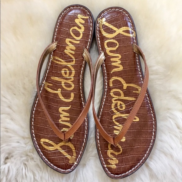 Sam Edelman Gracie Saddle Leather Flip Flop Sandal - Picture 6 of 8